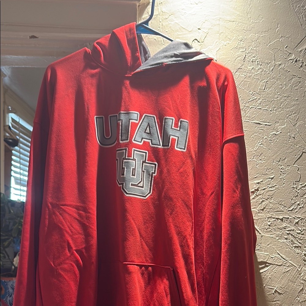 Utah U Red Hoodie Sweater